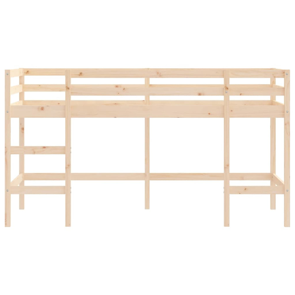 Kinderhoogslaper met ladder 90x200 cm massief grenenhout MeubelReus