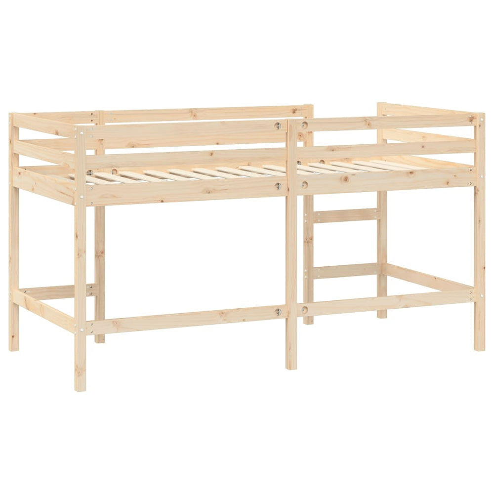 Kinderhoogslaper met ladder 90x200 cm massief grenenhout MeubelReus
