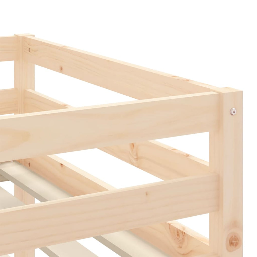 Kinderhoogslaper met ladder 90x200 cm massief grenenhout MeubelReus