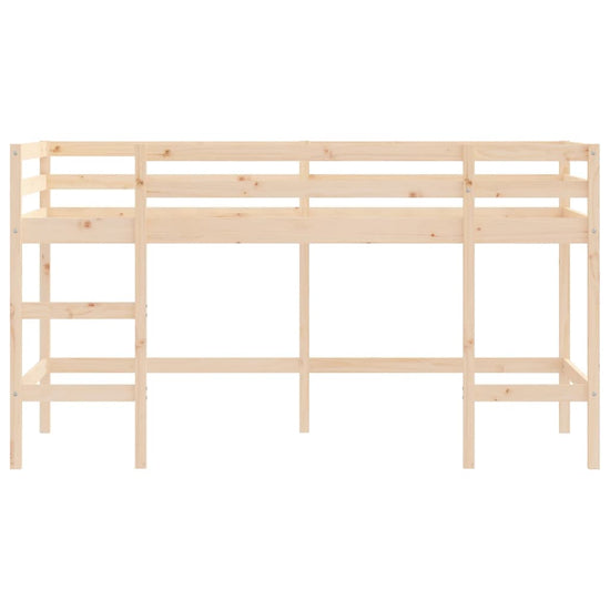 Kinderhoogslaper met ladder 90x190 cm massief grenenhout MeubelReus