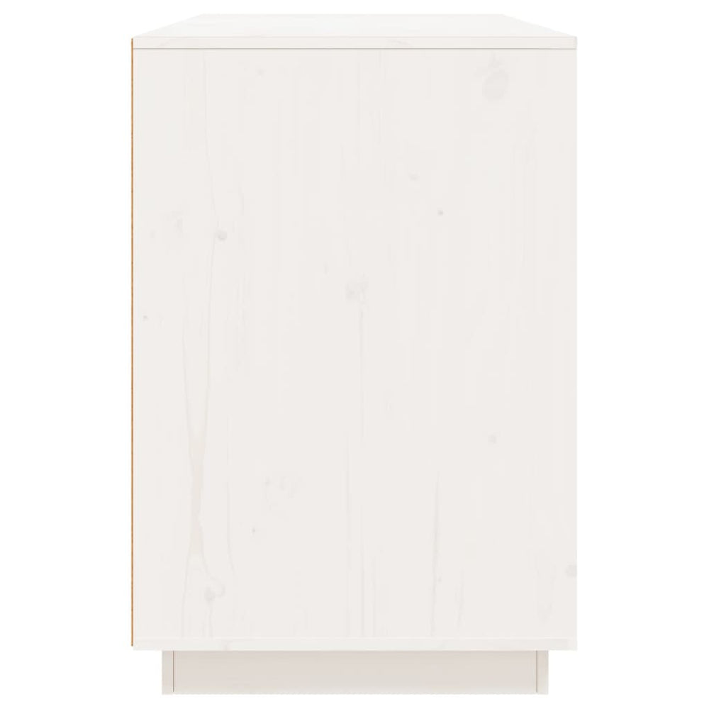 Bureau 140x50x75 cm massief grenenhout wit MeubelReus