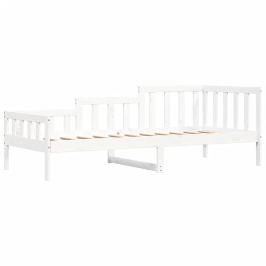 Slaapbank 80x200 cm massief grenenhout wit MeubelReus
