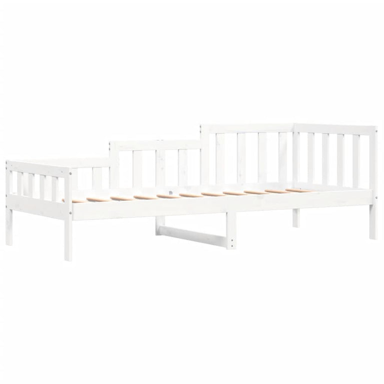Slaapbank 80x200 cm massief grenenhout wit MeubelReus