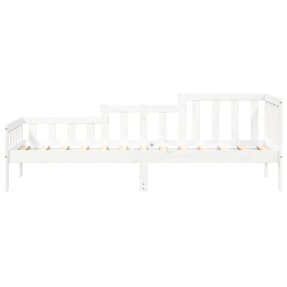 Slaapbank 90x200 cm massief grenenhout wit MeubelReus