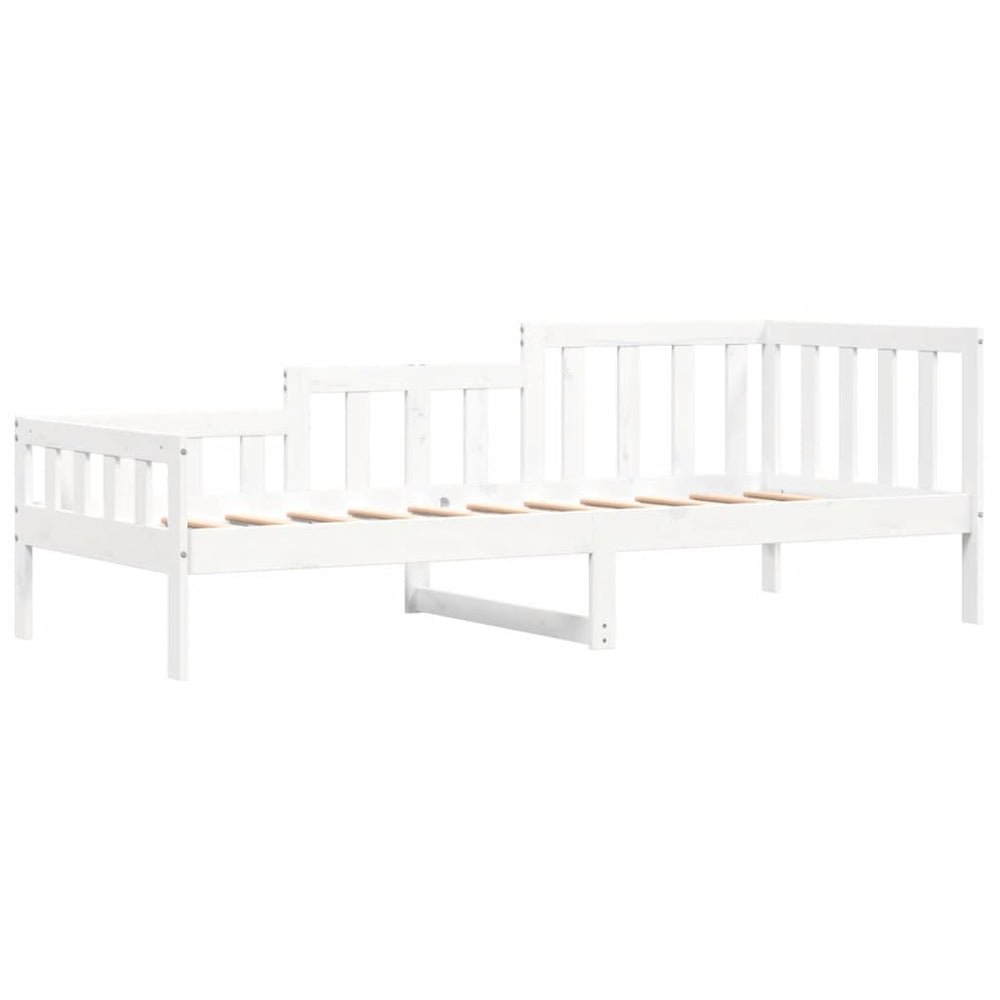 Slaapbank 90x200 cm massief grenenhout wit MeubelReus