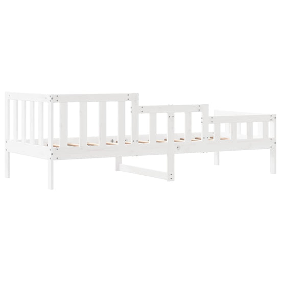 Slaapbank 90x200 cm massief grenenhout wit MeubelReus
