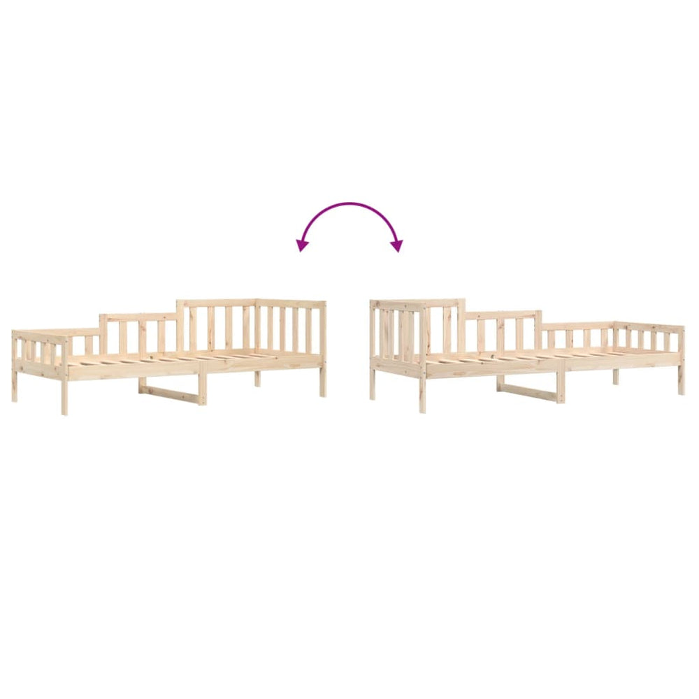 Slaapbank 90x190 cm massief grenenhout MeubelReus
