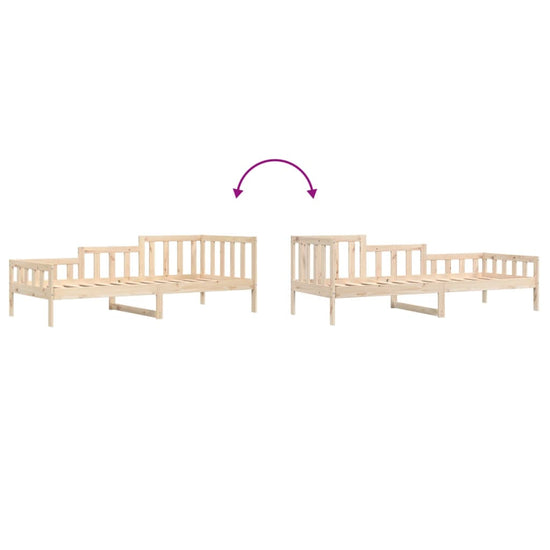 Slaapbank 90x190 cm massief grenenhout MeubelReus