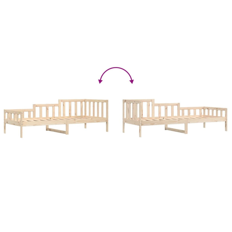 Slaapbank 90x190 cm massief grenenhout MeubelReus