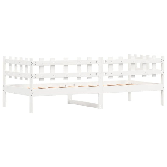 Slaapbank 80x200 cm massief grenenhout wit MeubelReus
