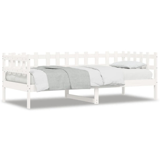 Slaapbank 90x190 cm massief grenenhout wit MeubelReus