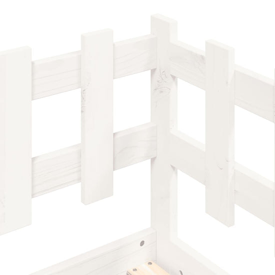 Slaapbank 90x190 cm massief grenenhout wit MeubelReus