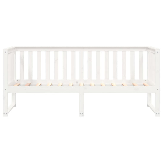 Slaapbank 90x200 cm massief grenenhout wit MeubelReus