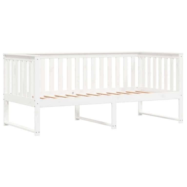 Slaapbank 90x200 cm massief grenenhout wit MeubelReus