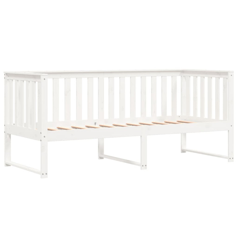 Slaapbank 80x200 cm massief grenenhout wit MeubelReus