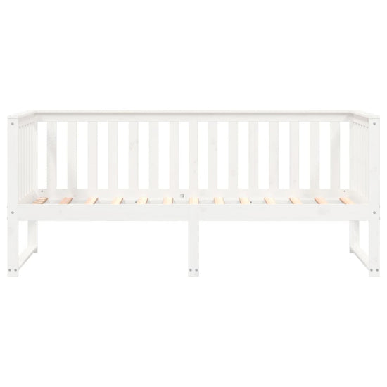 Slaapbank 90x190 cm massief grenenhout wit MeubelReus