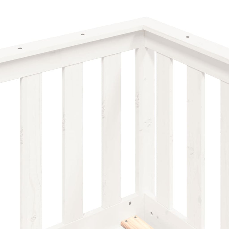Slaapbank 90x190 cm massief grenenhout wit MeubelReus