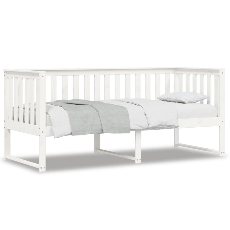 Slaapbank 75x190 cm massief grenenhout wit MeubelReus