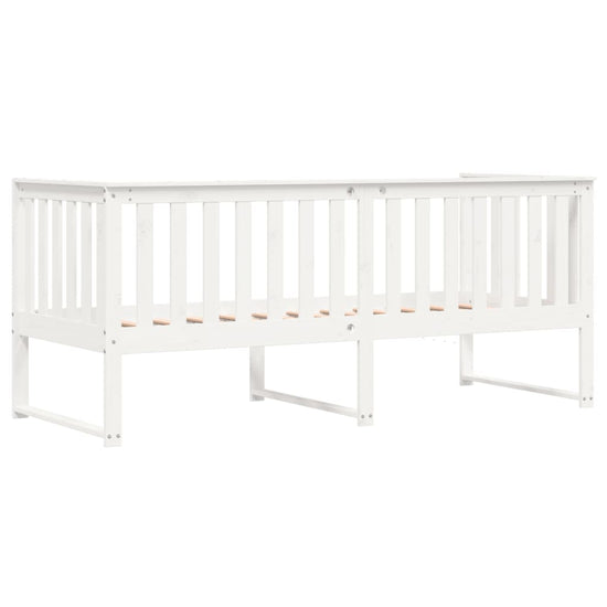 Slaapbank 75x190 cm massief grenenhout wit MeubelReus