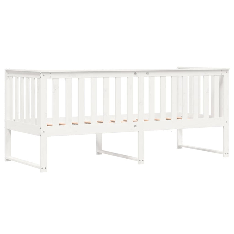 Slaapbank 75x190 cm massief grenenhout wit MeubelReus