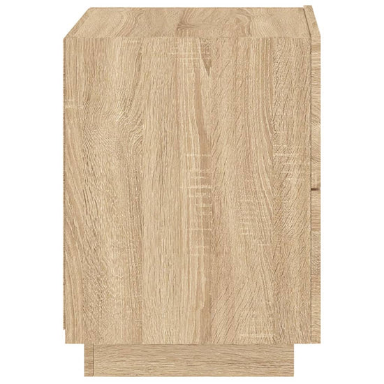 Nachtkastjes met LED-verlichting 2 st bewerkt hout sonoma eiken MeubelReus