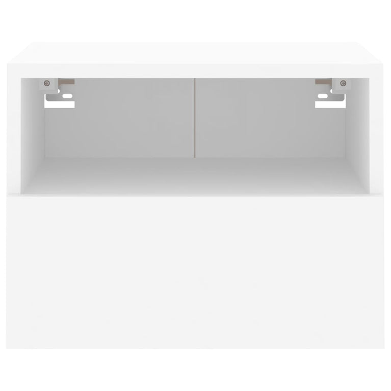 Tv-wandmeubel 40x30x30 cm bewerkt hout wit