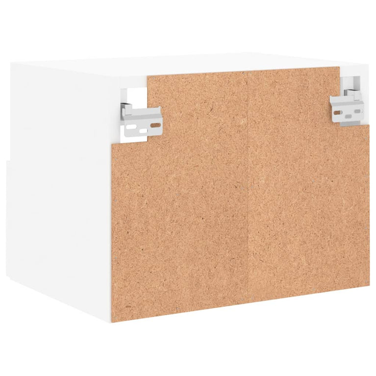 Tv-wandmeubel 40x30x30 cm bewerkt hout wit