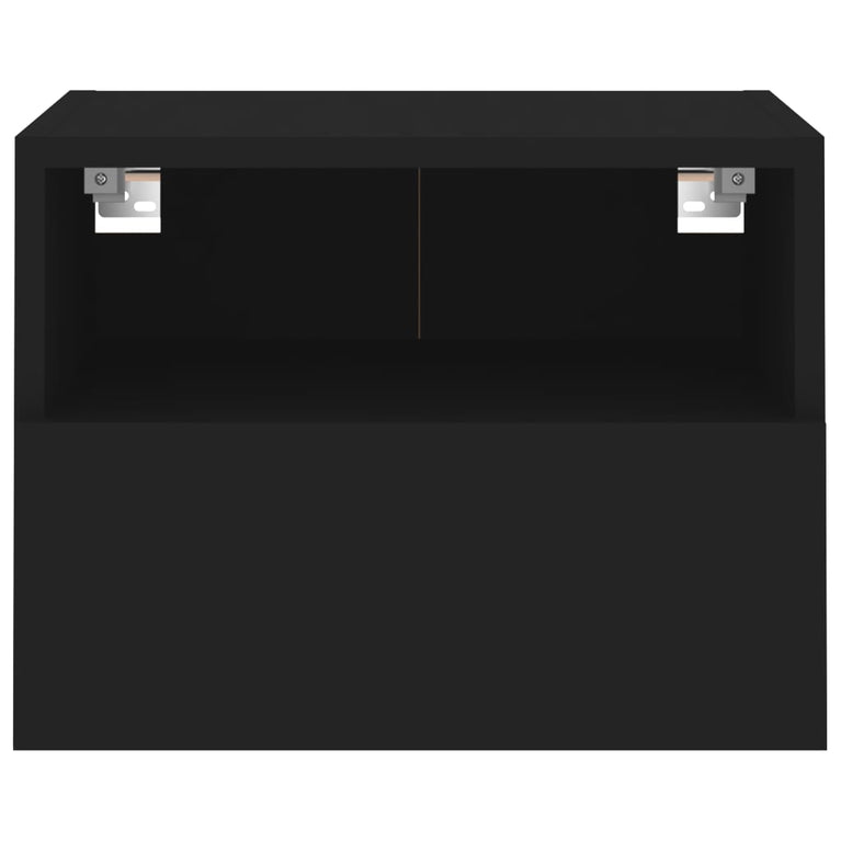 Tv-wandmeubels 2 st 40x30x30 cm bewerkt hout zwart