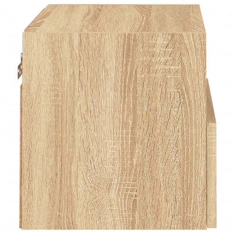 Nachtkastje 40x30x30 cm bewerkt hout sonoma eikenkleurig