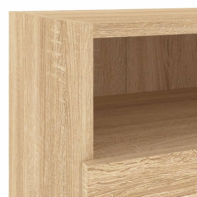Nachtkastje 40x30x30 cm bewerkt hout sonoma eikenkleurig
