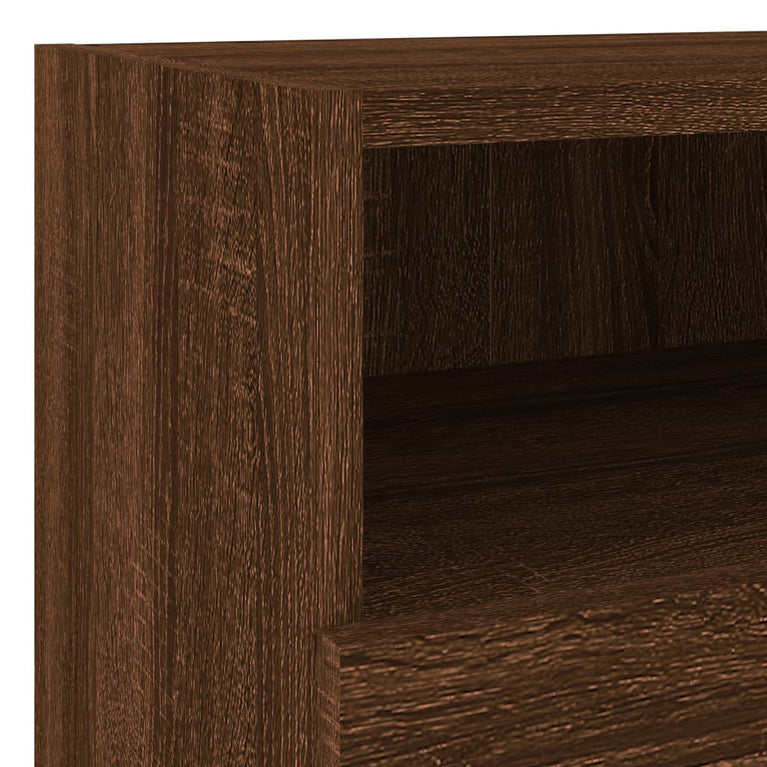 Tv-wandmeubel 40x30x30 cm bewerkt hout bruineikenkleurig