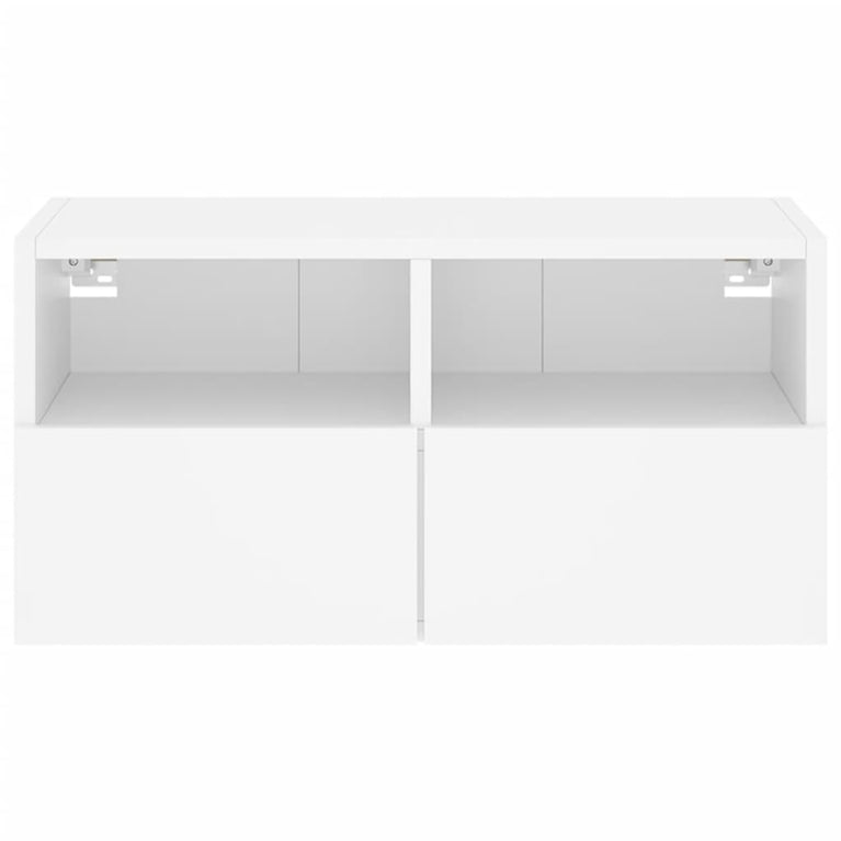 Tv-wandmeubel 60x30x30 cm bewerkt hout wit