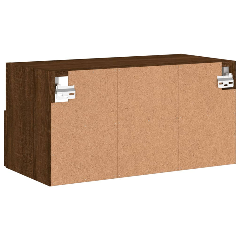 Tv-wandmeubel 60x30x30 cm bewerkt hout bruineikenkleurig
