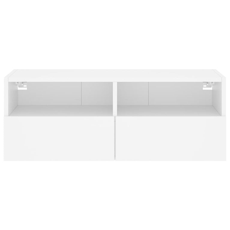 Tv-wandmeubel 80x30x30 cm bewerkt hout wit