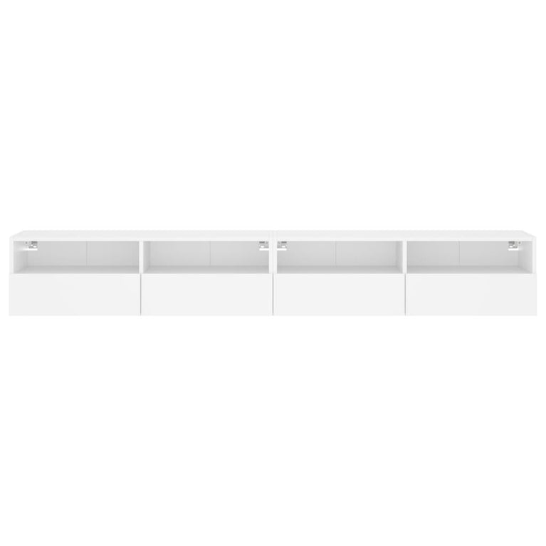 Tv-wandmeubels 2 st 100x30x30 cm bewerkt hout wit