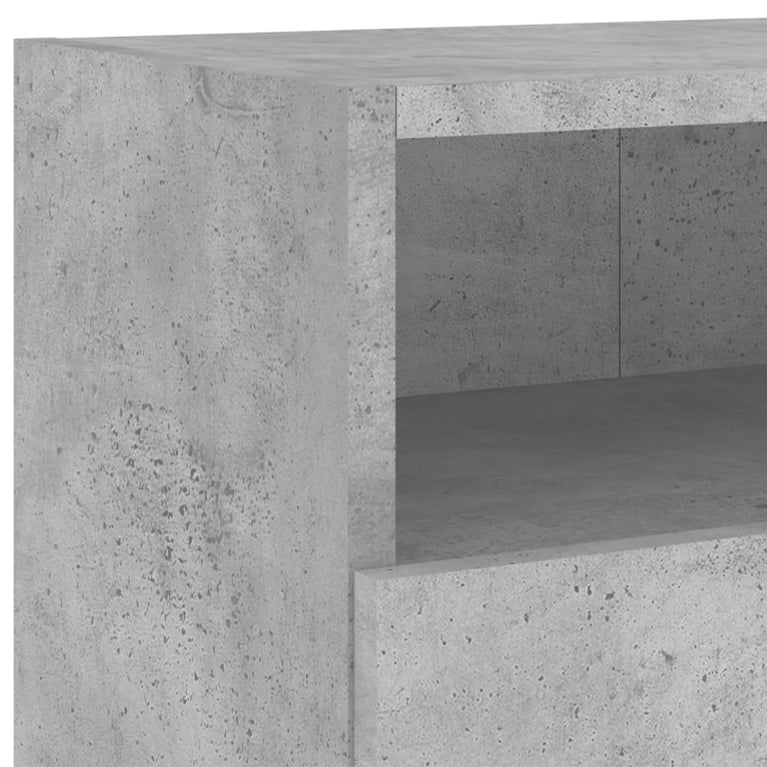 Tv-wandmeubels 2 st 100x30x30 cm bewerkt hout betongrijs