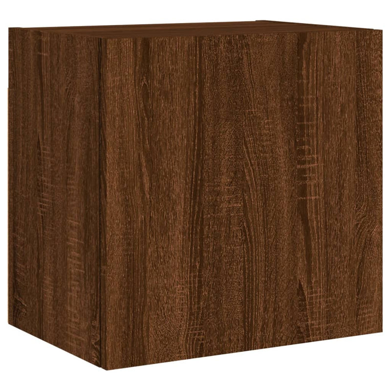 Tv-wandmeubel 40,5x30x40 cm bewerkt hout bruineikenkleurig