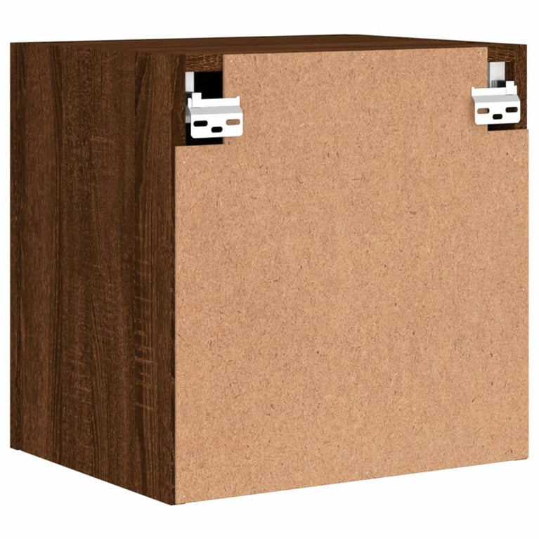 Tv-wandmeubel 40,5x30x40 cm bewerkt hout bruineikenkleurig