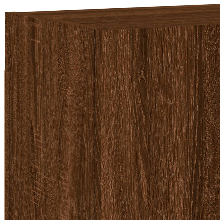 Tv-wandmeubel 40,5x30x40 cm bewerkt hout bruineikenkleurig