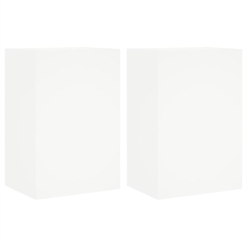 Tv-wandmeubels 2 st 40,5x30x60 cm bewerkt hout wit