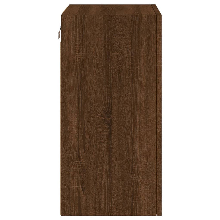 Tv-wandmeubel 40,5x30x60 cm bewerkt hout bruineikenkleurig