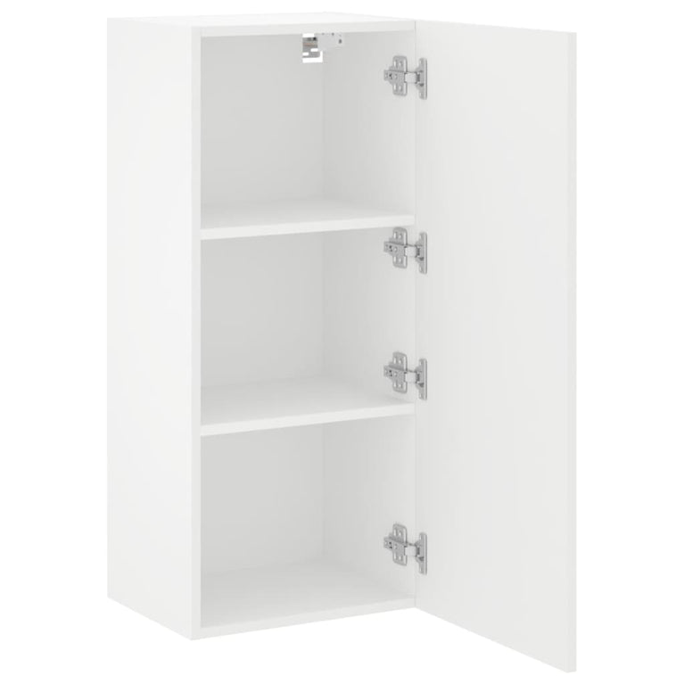 Tv-wandmeubel 40,5x30x90 cm bewerkt hout wit
