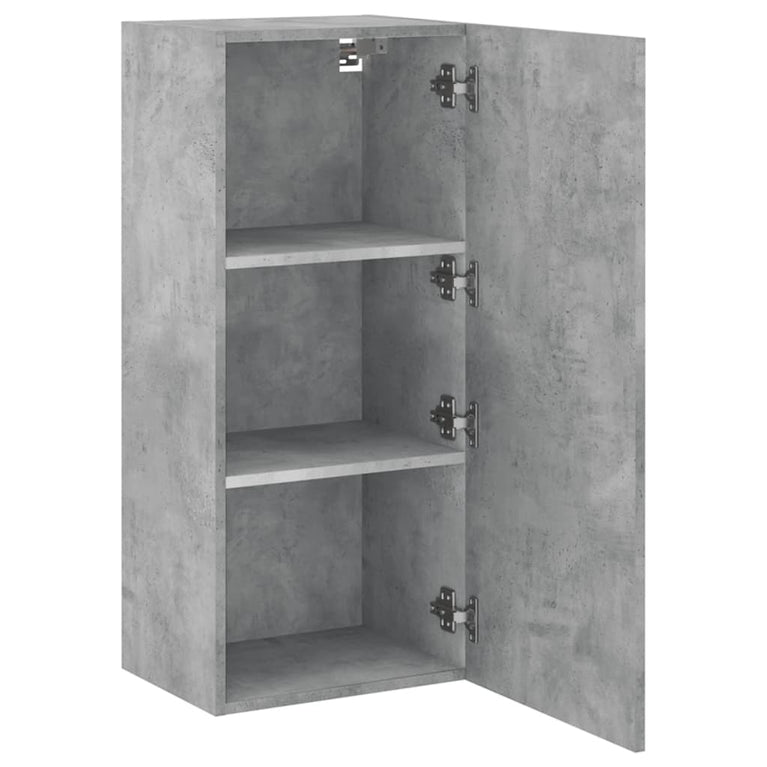 Tv-wandmeubel 40,5x30x90 cm bewerkt hout betongrijs