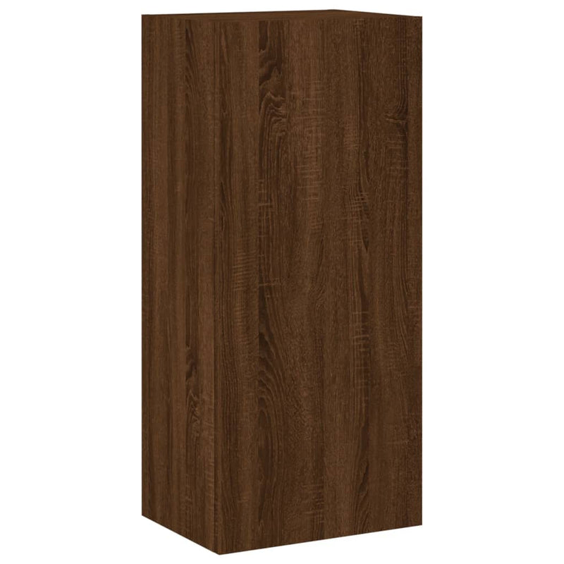 Tv-wandmeubel 40,5x30x90 cm bewerkt hout bruineikenkleurig