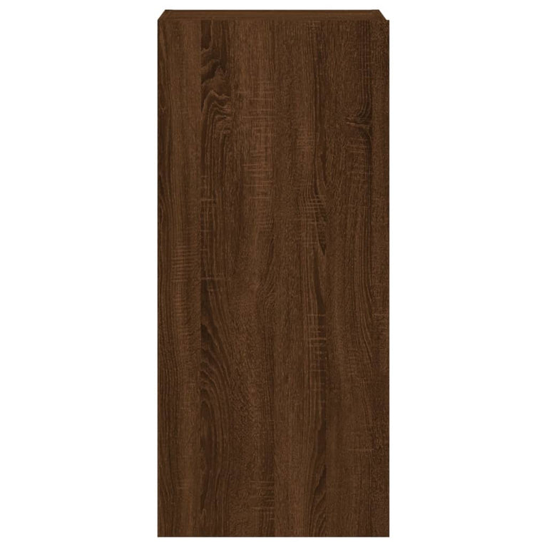 Tv-wandmeubel 40,5x30x90 cm bewerkt hout bruineikenkleurig