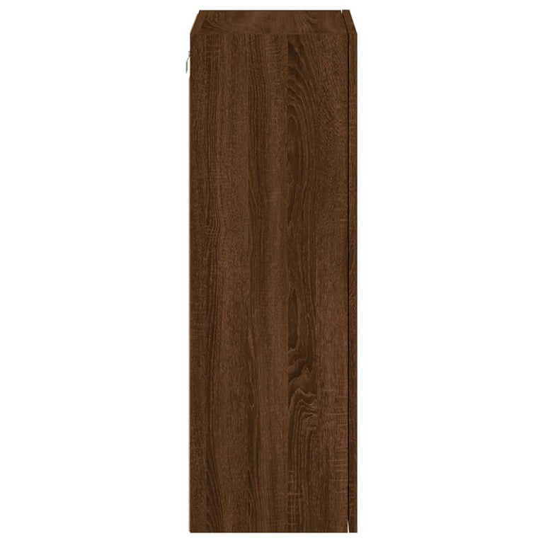 Tv-wandmeubel 40,5x30x90 cm bewerkt hout bruineikenkleurig