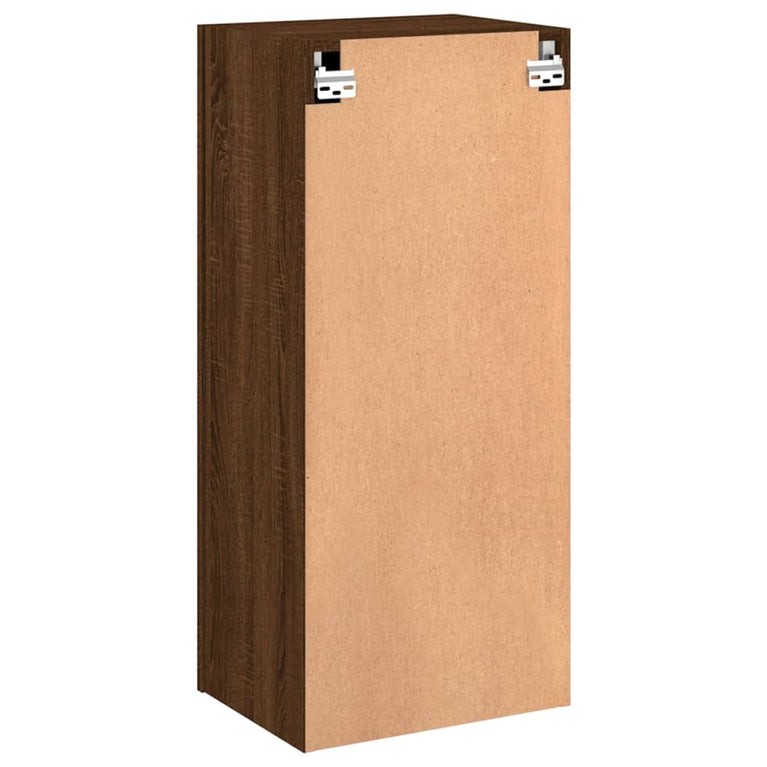 Tv-wandmeubel 40,5x30x90 cm bewerkt hout bruineikenkleurig
