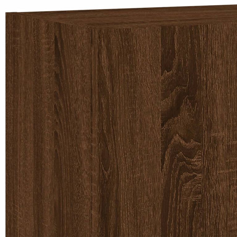 Tv-wandmeubel 40,5x30x90 cm bewerkt hout bruineikenkleurig