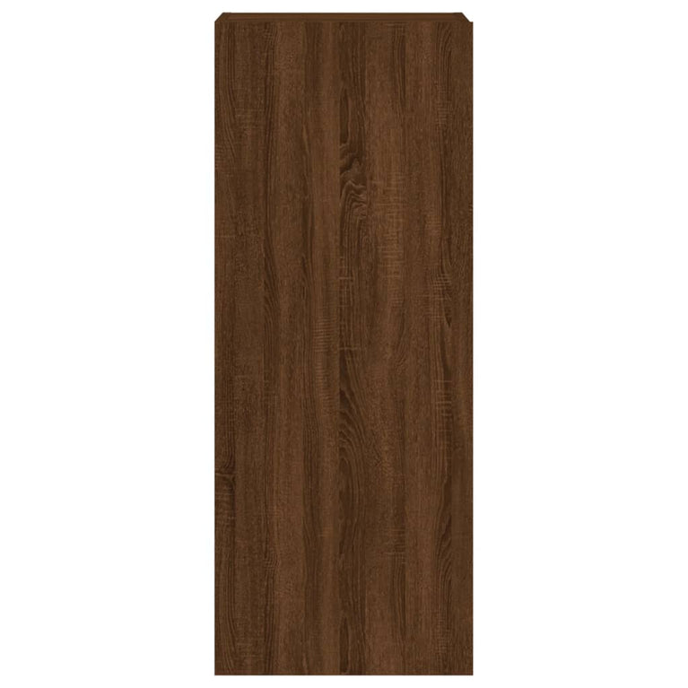 Tv-wandmeubel 40,5x30x102 cm bewerkt hout bruineikenkleurig