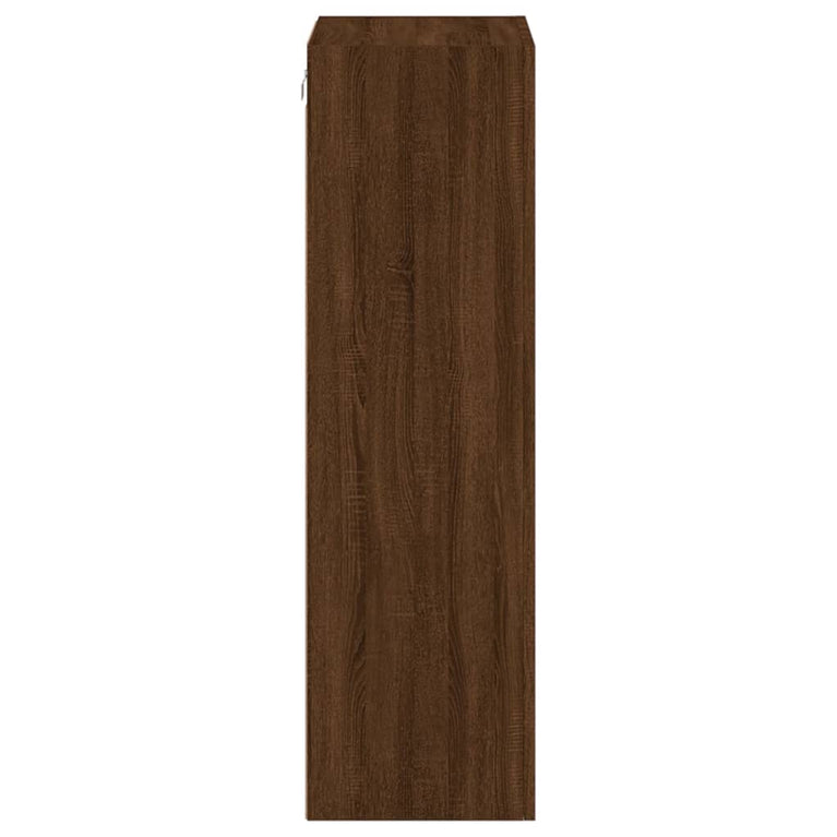 Tv-wandmeubel 40,5x30x102 cm bewerkt hout bruineikenkleurig